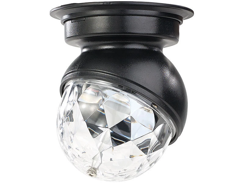 Lunartec Discolicht:2er-Set Rotierende 360°-Disco-Leuchten Mit RGB-LED-Farbeffekten, 3 W – Bild 7