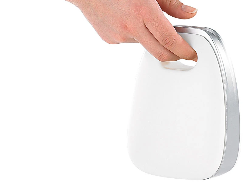 Lunartec Tischlampe Akku Kabellos:Designer-Akku-LED-Deko- & Leselicht - Warmweiß – Bild 2