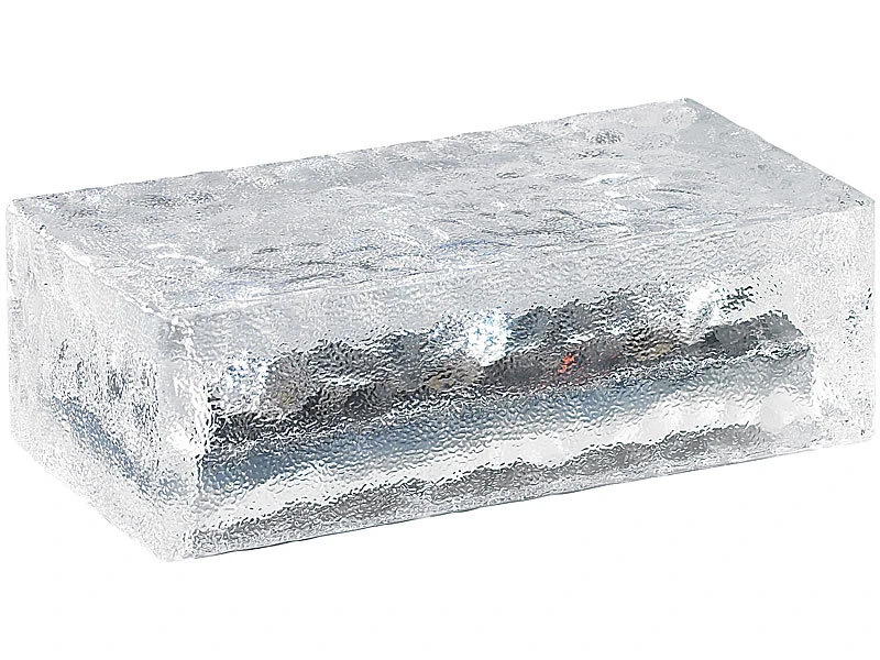 Lunartec Solar Pflasterstein:4er-Set Solar-Glasbausteine Mit LED & Lichtsensor, 19,5 X 9,8 X 6 Cm – Bild 6