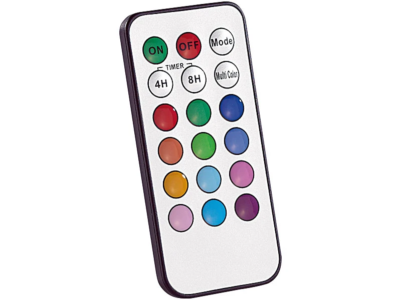 Lunartec LED Kerzen Farbwechsel:Echtwachskerzen Mit Farbwechsel-LED & Fernbedienung, 3er-Set – Bild 5