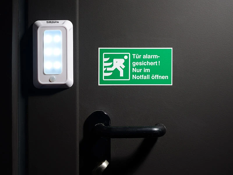 Lunartec Nachtlicht Batterie:LED-Nachtlicht Mit Bewegungs- & Dämmerungs-Sensor, Batteriebetrieb – Bild 2