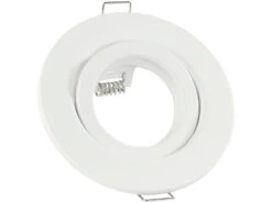 Luminea Einbauleuchten-Rahmen:3er-Set Einbaurahmen Für MR16, Weiß, Schwenkbar