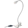 Lunartec Klemmlampen:Klemmleuchte Mit Schwanenhals Und Integrierter 3-Watt-LED