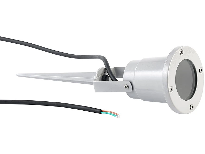 Luminea Pflanzenbeleuchtung:4er-Set Indoor-Pflanzenstrahler, Einflammig, GU10, Grau, 1,5 M Kabel X – Bild 5