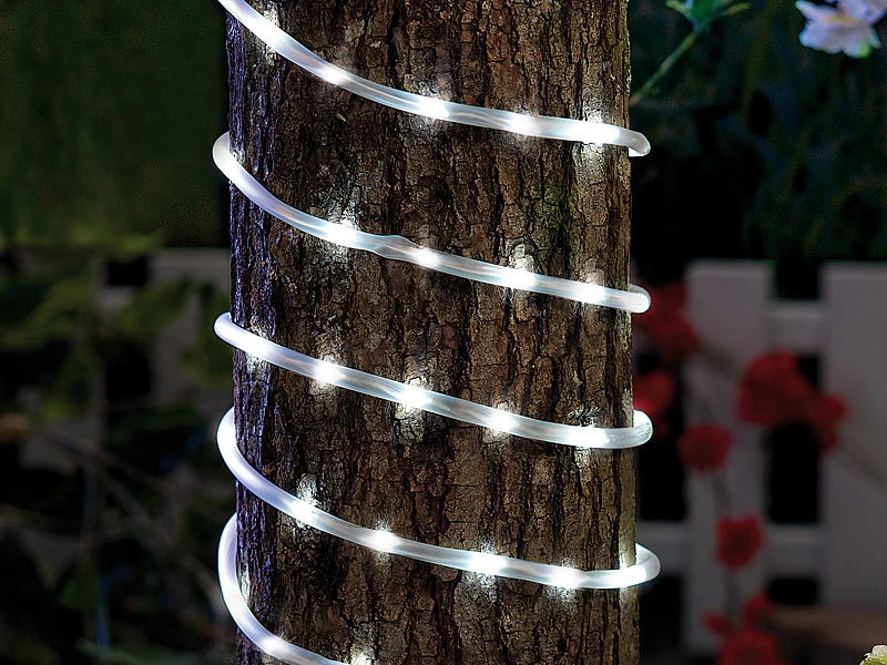 Lunartec Lichtschlauch Außen:LED-Lichtschlauch Für Innen- & Außenbereich, 720 LEDs,20 M, Weiß, IP44 – Bild 3