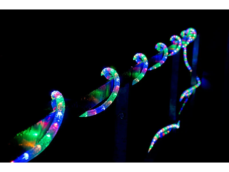 Lunartec LED Lichterschlauch:LED-Lichtschlauch, Innen- & Außenbereich, 720 LEDs, 20 M, Farbig, IP44 – Bild 2