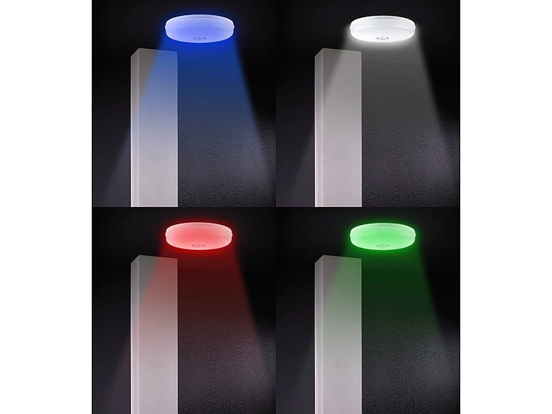 Luminea Home Control Deckenleuchte Alexa:LED-Deckenleuchte RGB + CCT, Mit WLAN, App Und Sprachsteuerung – Bild 8