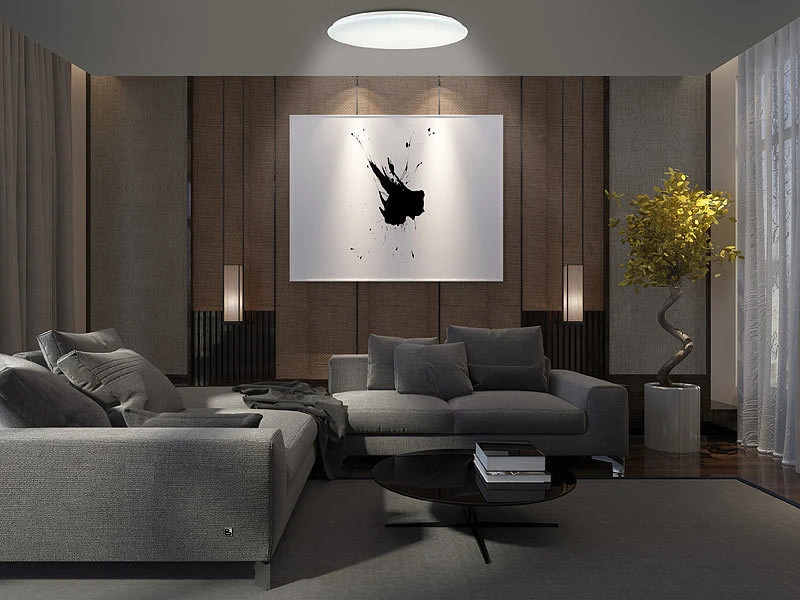 Luminea LED Deckenleuchten:2er-Set LED-Decken-Kinderzimmerleuchten, Sternenhimmel-Effekt, 840 Lm – Bild 6