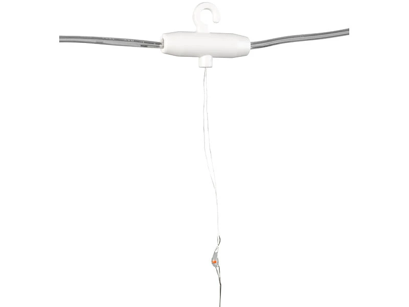 Lunartec LED Vorhang:LED-Lichtervorhang, 300 LED, Fernbedienung, 3x3m, WarmweiĆ, Timer, USB ā Bild 5