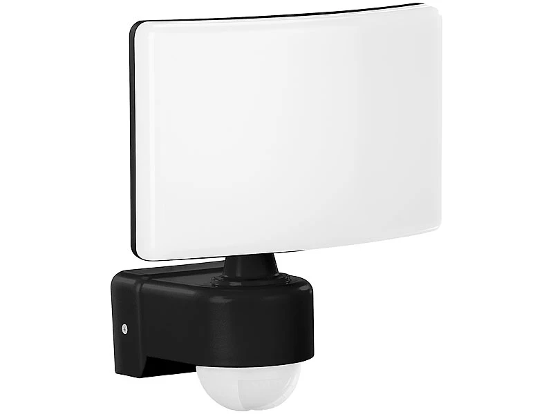 Lunartec Außenleuchte:LED-Außenstrahler Mit PIR-Bewegungssensor, 2.200 Lm, Weiß, 30 W, IP65 – Bild 3