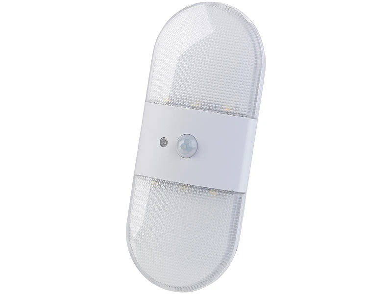 PEARL Wandlicht:Batterie-LED-Wandleuchte, Bewegungs- & Licht-Sensor, 80 Lumen, IP44 – Bild 6