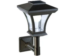 Lunartec Solar Außenlampe:Solar-LED-Wandleuchte WL-345, 45 Lumen, 0,3 Watt