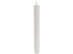 Britesta Elektrische Stabkerzen:LED-Stabkerze Mit Beweglicher Flamme Und Fernbedienung, Weiß