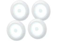 Lunartec LED Spots Zum Kleben:4er-Erweiterungs-Set Für COB-LED-Unterbauleuchten UBL-16.w