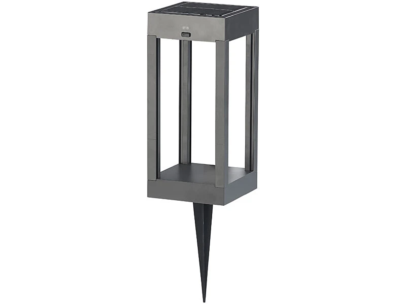 Lunartec Gartenlicht:2er-Set Outdoor-Solar-Laternen, RGB+W-LEDs, Fernbedienung, 80 Lm, 1 W – Bild 10