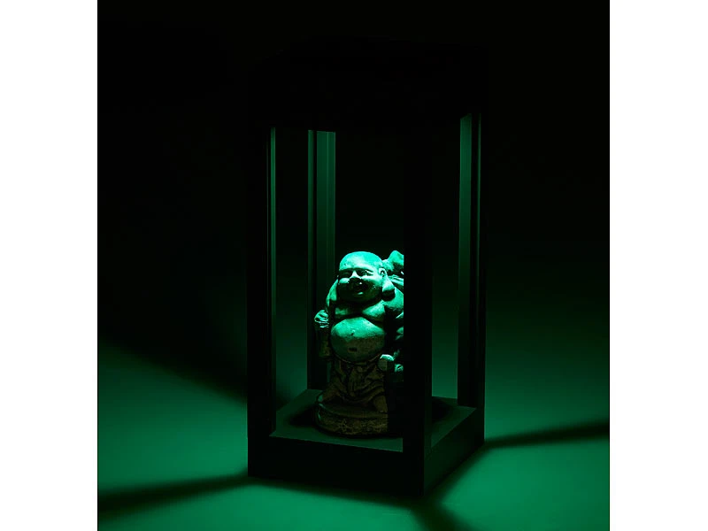 Lunartec Gartenlicht:2er-Set Outdoor-Solar-Laternen, RGB+W-LEDs, Fernbedienung, 80 Lm, 1 W – Bild 17