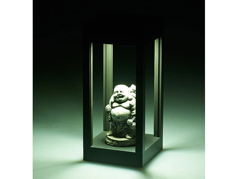 Lunartec Gartenlicht:2er-Set Outdoor-Solar-Laternen, RGB+W-LEDs, Fernbedienung, 80 Lm, 1 W – Bild 18