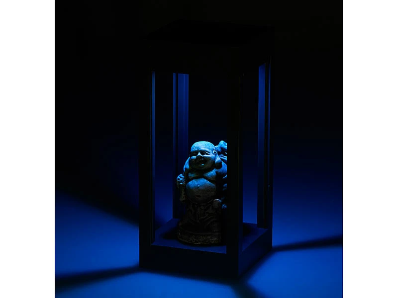 Lunartec Gartenlicht:2er-Set Outdoor-Solar-Laternen, RGB+W-LEDs, Fernbedienung, 80 Lm, 1 W – Bild 19