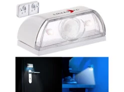 Lunartec Treppenlicht Batterie:Mini-LED-Treppenleuchte & Nachtlicht, PIR-Bewegungssensor, 5 Lm, 0,12W