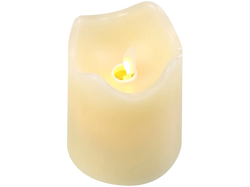 Britesta LED Kerze Timer:12er-Set Dimmbare LED-Echtwachskerzen, Bewegliche Flamme, Fernbedien. – Bild 4