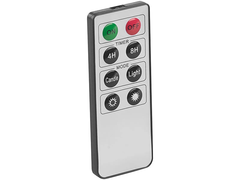 Britesta LED Kerze Timer:12er-Set Dimmbare LED-Echtwachskerzen, Bewegliche Flamme, Fernbedien. – Bild 5