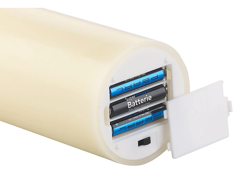 Britesta Wachskerzen:6er-Set Dimmbare LED-Echtwachskerzen, Bewegliche Flamme, Fernbedienung – Bild 12