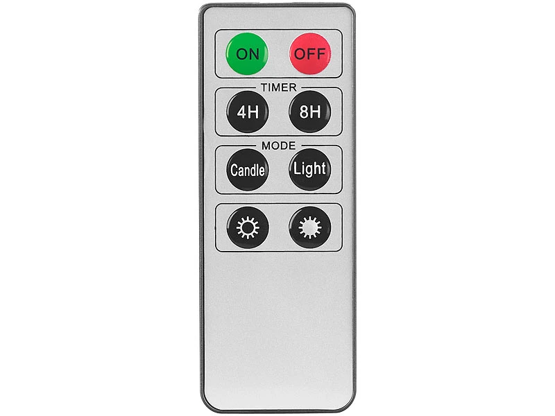 Britesta LED Kerze Timer:12er-Set Dimmbare LED-Echtwachskerzen, Bewegliche Flamme, Fernbedien. – Bild 11