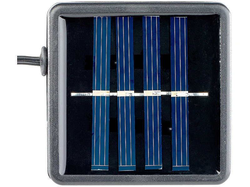 Lunartec Pflanzenstrahler Solar:Solar-Rundum-Licht Für Pflanzen, 15 LEDs, Dämmerungssensor, IP44 – Bild 6