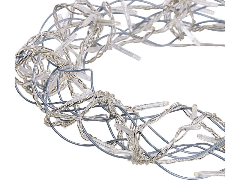 Lunartec LED Kranz:LED-Lichterkranz Für Fenster, Türen U.v.m., 90 Warmweiße LEDs, Ø 30 Cm – Bild 3