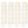 Lunartec Kerzen LED:24er-Set LED-Teelichter Mit Flackerndem Licht, Batteriebetrieb