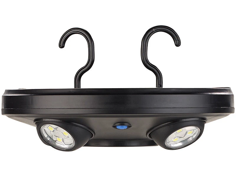 Luminea Schirmbeleuchtung LED:LED-Schirmleuchte LSL-250 Mit 4 Dreh- Und Dimmbaren Spots, 250 Lumen – Bild 3