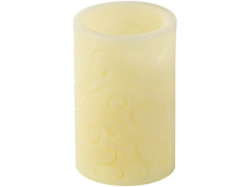 Lunartec LED Projektorkerze:Echtwachskerze Mit Farbwechsel-LED Und Laser-Projektor, Fernbedienung – Bild 8