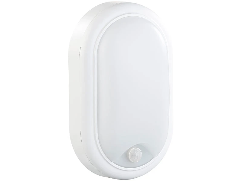 Luminea LED Kellerleuchte:LED-Feuchtraumleuchte, Bewegungssensor, 1.050 Lm, 15 W, IP44, IK08 – Bild 10