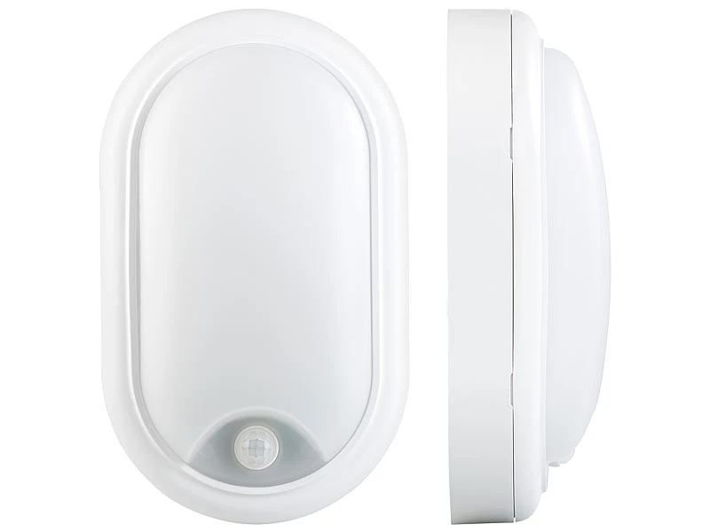 Luminea LED Kellerleuchte:LED-Feuchtraumleuchte, Bewegungssensor, 1.050 Lm, 15 W, IP44, IK08 – Bild 3