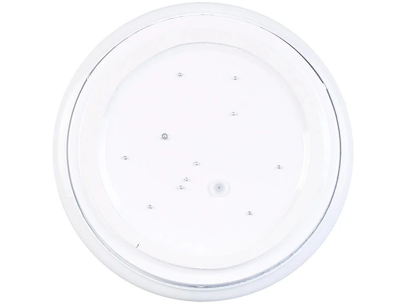 Luminea Badlampe:LED-Wand- & Deckenleuchte Mit 720 Lm, Ø 26 Cm, 12 W, Tageslichtweiß – Bild 5