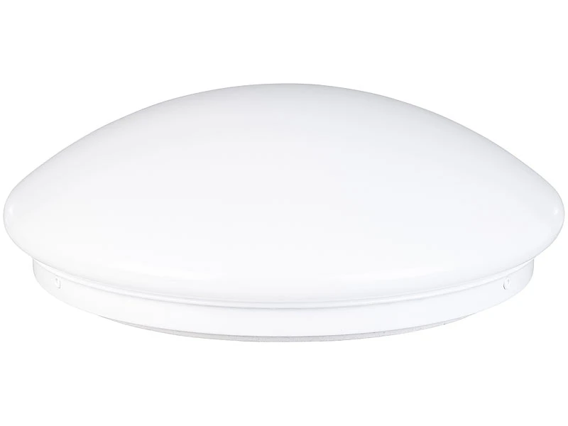 Luminea Badlampe:LED-Wand- & Deckenleuchte Mit 720 Lm, Ø 26 Cm, 12 W, Tageslichtweiß – Bild 2