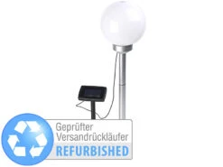 Lunartec Solar-LED-Kugelleuchte:Solar-LED-Leuchtkugel Versandrückläufer