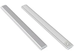 Lunartec LED Unterbauleuchte:Akku-LED-Lichtleiste Mit Licht- Und Bewegungssensor, 2 Modi, Warmweiß