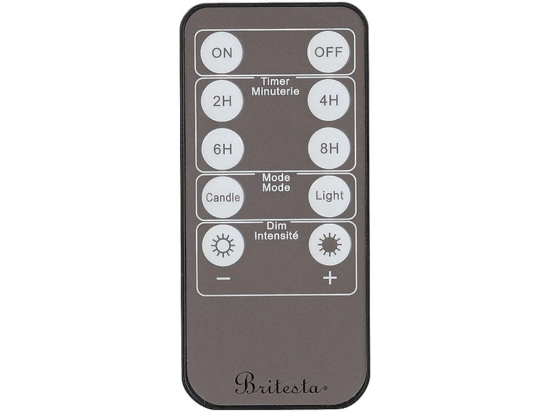 Britesta LED Batterie Leuchten:6er-Set Dimmbare LED-Echtwachskerzen Mit Fernbedienung, In 5 Größen – Bild 7