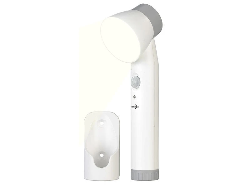 Lunartec Treppenleuchte:3in1-Multifunktions-Leuchte & Nachtlicht Mit Akku, 100 Lm, PIR-Sensor – Bild 3