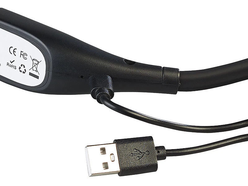 Lunartec Leselampe:LED-Leseleuchte Zum Umhängen, Akku Mit 6 Std. Laufzeit, Dimmbar, 2 W – Bild 7