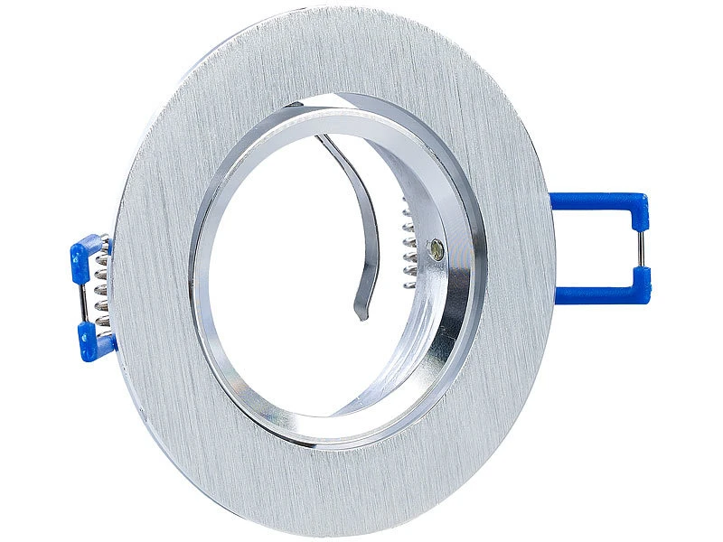 Luminea Einbaulampen-Fassungen:6er-Set Einbaustrahler-Rahmen, Einstellbarer Abstrahlwinkel, Alu – Bild 13
