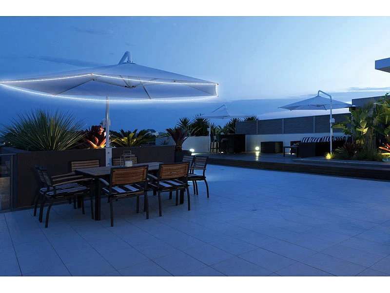 Lunartec USB Licht:2er-Set 2in1-Outdoor-USB-LED Lichtschläuche, Je 45 LED, 315 Lm, IP67 – Bild 8