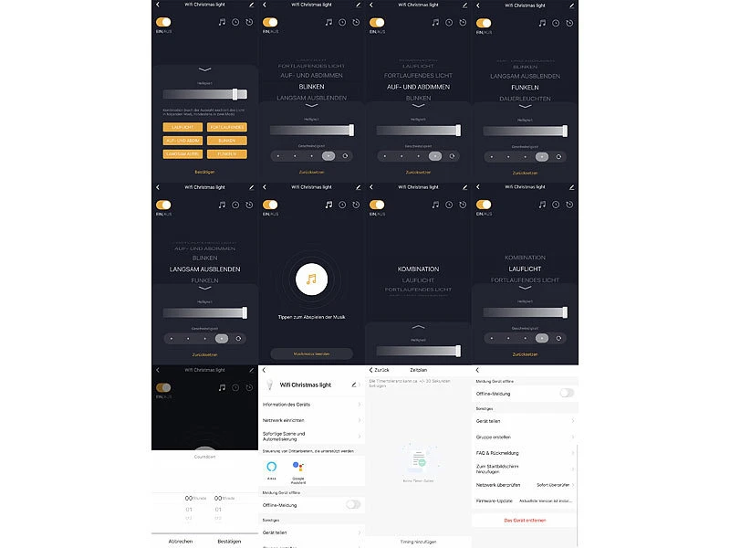 Lunartec Lichterkette 230 Volt:2er Set Wifi LED Lichterkette Mit 320 LEDs, Warmweiß,für Innen & Außen – Bild 11