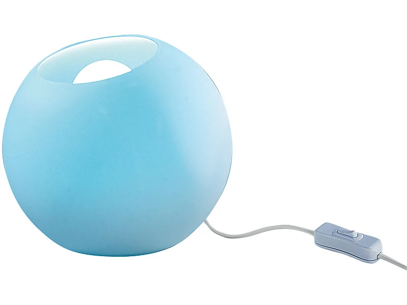 Lunartec Lichtkugel:Fernbedienbare LED-Licht-Kugel Aus Milchglas