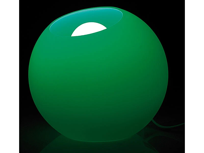 Lunartec Lichtkugel:Fernbedienbare LED-Licht-Kugel Aus Milchglas – Bild 4