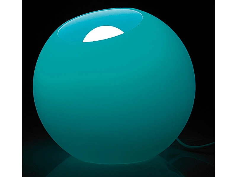 Lunartec Lichtkugel:Fernbedienbare LED-Licht-Kugel Aus Milchglas – Bild 10