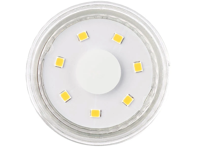 Luminea GU10 Warmweiss:18er-Set LED-Spotlights, Glasgehäuse, GU10, 1,5 W, 120 Lumen – Bild 4