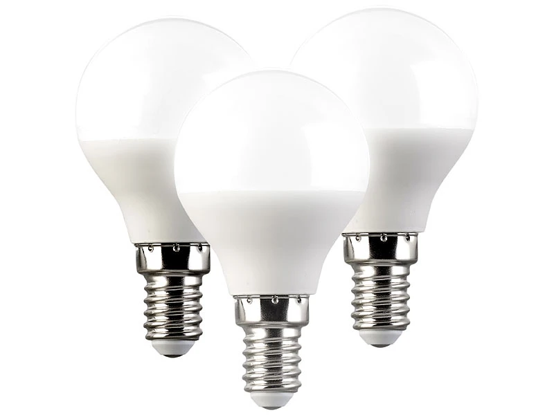 Luminea 9er-Set LED-Lampe, Tropfenform, P45, E14, 5W, 400 Lm – Bild 6