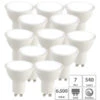 Luminea 12er-Set LED-Spots GU10, 7 Watt, 540 Lm, 6.500 K, 100°, F